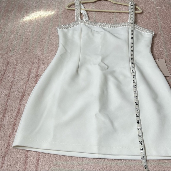 NWT Odd Muse Off White Mini Dress with Faux Pear Trim Size XXXL 14 Bridal Shower - Picture 10 of 15